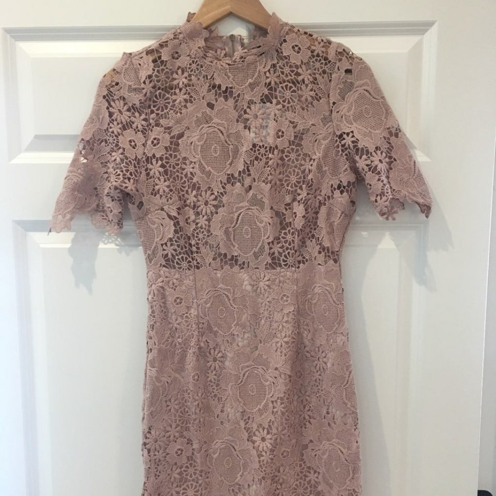 Blush Lace Dress